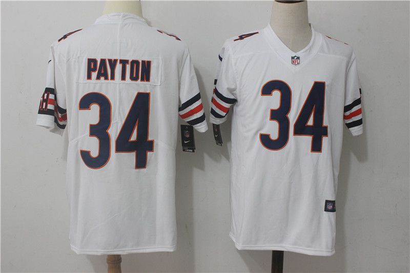 Men Chicago Bears #34 Payton White Nike Vapor Untouchable Limited NFL Jerseys->chicago bears->NFL Jersey